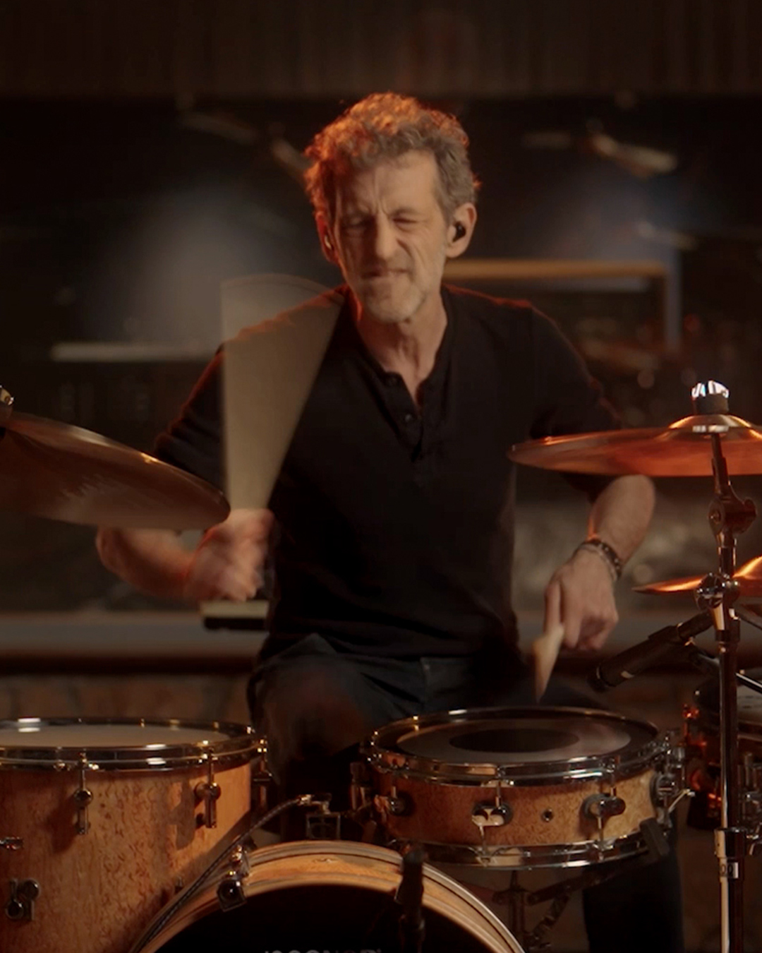 jojo mayer holding anthology cymbal